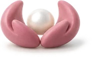 Formas em concha protegendo uma pequena esfera
